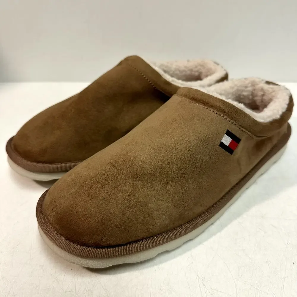 WORN ONCE Tommy Hilfiger Men's Welly Slipper Faux Suede Shearling Lined 9